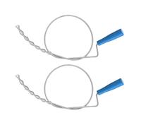2 Pièces Déboucheur de Canalisations à Pince Kit de Nettoyage | Abs et Acier, Prise Manuelle Sûre, Retire les Obstructions, Usage pour Évier, Lavabo, Tuyau