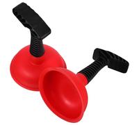 2 Pièces Déboucheur de Canalisations Puissant pour Évier, Toilettes et | Caoutchouc Rouge, , Poignée Longue, Usage Maison, Nettoyage Facile