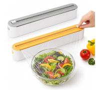 2 Pièces Derouleur Film Alimentaire Magnétique avec Coupe Film | Coupe Film Alimentaire Magnétique, Distributeur Magnétique de Film Alimentaire pour Papier Aluminium et Distributeur