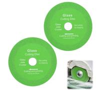 2 Pièces Disque Coupe Verre 125 mm, Disques de Coupe pour Disque Meuleuse 125, Dimensions 125 x 22,23 x 15 mm, Compatible Carrelage, Porcelaine, Granit et Coupe Bouteille en Verre