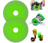2 Pièces Disque Coupe Verre, Disque Diamant 125 Carrelage, Ø 22,23 mm Disque Carrelage pour Bouteille, Porcelaine, Jade, Granit