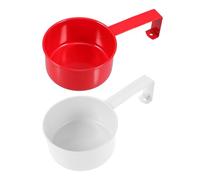 2 Pièces Doseur Facile en Métal à Long Manche pour Lessive | Poignée Ergonomique avec Crochet Suspendu, Dosage Précis, Format Compact, pour Sucre et Farine Cuisine
