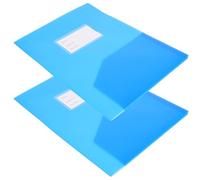 2 Pièces Dossier à Poches A4 Double Fente PP Bleu pour Bureau | Rangement de Papiers, Tri de Dossiers et Stockage de Copies, Format A4, Usage Bureau, Lot Pratique