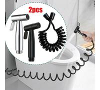 2 pièces Douchette à main pour bidet de toilette - Tuyau long de 3 m, pistolet de douche haute pression, multi-usage pour le nettoyage de la salle de bain, les soins post-partum et le lavage des anima
