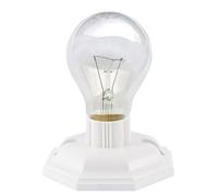 2 Pièces Douille de Lampe à Vis E27 Octogonale 250v 6a | Pp Cuivre, Bornes à Vis, Légère et Sûre, Usage Maison Couloir, Finition Blanche