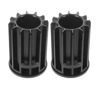 2 Pièces Douille Plastique à Nervures pour Poteau de Siège de Chaise de | Montage par Pression, Limiteur de Hauteur pour Vérin à Gaz, Réparation Rapide, Coloris Noir, Entretien Marin et Atelier