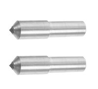 2 pièces Dresseur de Meule Diamanté L1 à Pointe Conique | Corps Métallique Argenté, Tige Cylindrique, Entretien des Meules Abrasives, pour Bricoleurs et Mécaniciens