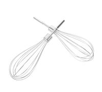 2 Pièces Électrique en Acier Inoxydable pour Chefs | Mélange Haute Performance, Nettoyage Facile, Léger, Argenté, pour Pâtisserie Maison et Préparation Rapide