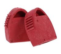 2 Pièces Embout Échelle Antidérapant en Caoutchouc Rouge | Capuchon Carré, Stabilité Renforcée et Rangement Facile, Lot de Deux Pièces 30x50cm