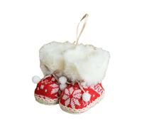 2 pièces/Ensemble Bottes de noël pour Arbre Pendentif Ornements décoration de noël pour la Maison Bureau de Bonbons pendentifs Suspendus Santa Candy Boots