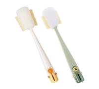 2 Pièces Ensemble de Brosses de Nettoyage Cinq Bouteilles | Brosse à Tasse, Brosse à Paille, Outil pour Couvercle, PP et Abs, la Cuisine, Lavage et Rangement