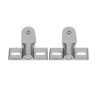 2 Pièces Ensemble de Charnières de Porte Pivotantes | Charnières de Portes, Design Bidirectionnel à Pivot Haut et Bas, Finition Argenté, pour Vitrines et Cabine