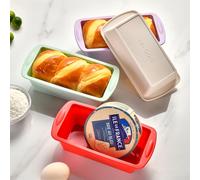 2 pièces/ensemble Mini moule à pain pain grillé moule en Silicone moule à gâteau rectangulaire moule à gâteau au fromage moule de cuisson plateau de cuisson de pain 2Pcs Green