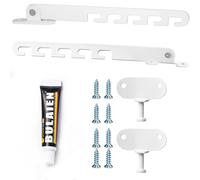 2 Pièces Entrebâilleur Fenêtre Sans Perçage, Bloque Fenêtre Sécurité, Limiteur Ouverture Réglable pour Aération Optimale, Compatible Fenêtres et Bois, Installation Facile, Blanc Long