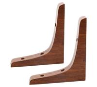 2 Pièces Équerre D’angle en L en Bois, Support Robuste | Usage Rangement la Cuisine, Pose Simple et Stable, Style Décoratif, pour Planches et Appuis