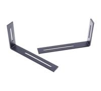 2 Pièces Équerre D'angle en L Réglable pour Fixation | Fer Noir, Renfort D'angle Droit, Support Stable pour Projets Diy, Cabinets et Étagères