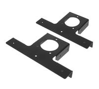 2 Pièces Équerre de Support d'angle pour Pergola en Fer, Noir | Montage pour Poteau en T, Structure Bois, Usage Patio et Parc, Installation Facile, Robuste