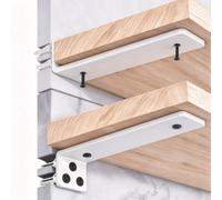 2 Pièces Equerre Etagere Murale 30 cm, Equerre Charge Lourde, Support étagère Murale Pour Étagères Ouvertes de Bricolage