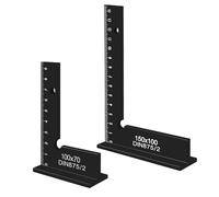 2 Pièces Equerre Menuisier, Équerre de Charpentier Aluminium 100 x 70mm et 150 x 100mm pour Menuiserie,Mrécision