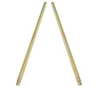 2 Pièces Essieu de Poubelle Extérieur en Acier Beige | Alignement Stable des Roues, Fonctionnement Silencieux, Usage Extérieur, Collecte de Rue, Équipes de Maintenance