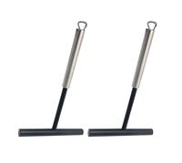 2 Pièces Étaleur de Crêpes en T Acier Inoxydable Nylon Pratique | Outil Cuisine Professionnel, Trou Suspendre, Facile à Utiliser, pour Pâte et Préparation Maison