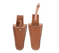 2 Pièces Étui en Cuir Marron, Fixation Ceinture Atelier | Cuir de Vache Résistant, Bouton Pression, Rivets Solides, Boucle Pratique, Protège les Outils et Facilite Leur Rangement
