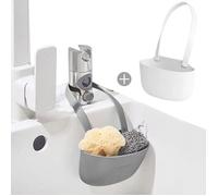 2 Pièces Évier de Cuisine Porte-Éponge Support D'évier Éponge Organisateur de Cuisine Porte-Éponge pour Évier de Cuisine Panier