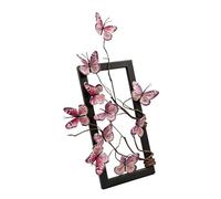 2 pièces Fausses Branches séchées Arrangement Floral de Papillon dans Un Cadre décoration Murale élégante de Table pour Les Maisons Modernes décors de Fleurs de Papillon