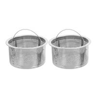2 Pièces Filtre Évier la Cuisine en Acier Tamis à Maille Argenté | Filtration Précise, Installation Facile, Design Sobre et Pratique, pour Évier la Cuisine Inox et Drain Cuisine