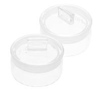 2 Pièces Flacon de Pesée en Verre à Fond Plat Bouchon Givré | Convient aux Échantillons Granulaires et Chimiques, Usage en Laboratoire Éducatif, Préparation D’échantillons