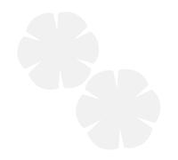 2 Pièces Gabarit de Couture Fleur pour Bol, Règle PET Transparente | Pochoir Précis pour Tissu, Contrôle des Courbes, Compatible Coton Lin et Toile, Usage DIY la Cuisine