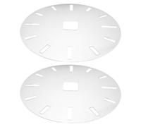 2 Pièces Gabarit de Défonceuse à Incrustation Circulaire | Modèle Réutilisable Marquages Clairs, Pochoir pour Peinture, pour Travaux de Bricolage et Enseignants