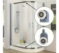 2 pièces Galets de porte de douche silencieux - Diamètre du galet : 23 mm/0,9 pouce - Galets de porte en verre lisses - Installation facile sans outil - Convient pour le remplacement de quincaillerie 