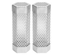 2 Pièces Générateur de Fumée Froide en Tube 15,3cm, Fumoir à Froid Hexagonal en Acier Inoxydable pour Barbecue ou Fumage