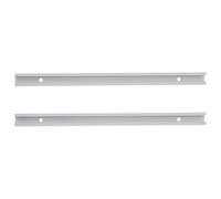 2 Pièces Glissière à Rail en T en Aluminium, de Guidage | Installation Facile, Surface Lisse sans Bavure, Deux Trous de Fixation, Entraxe 220mm, Finition Argenté