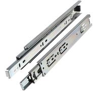 2 Pièces Glissière de Tiroir 12 Pouces, Rail Coulissant Silencieux | Acier Laminé à Froid Argenté, Verrouillage Automatique, Anti-blocage, pour Tiroirs de Rangement et Bureaux