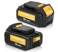 2 pièces Goodexo 5000mAh de Remplacement pour Dewalt Batterie 18V 5ah DCB184 DCB180 DCB181 DCB182 DCB200 DCB201 DCB204 pour Dewalt 18V Batterie avec indicateur LED