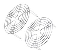 2 Pièces Grille à Vapeur en Acier Inoxydable Compacte