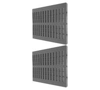 2 Pièces Grille de Caniveau en Plastique à Structure Modulaire | Remplacement pour Rigole Extérieure, Installation Flexible, Usage au Sol de Garage, Entretien Familial