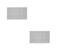 2 Pièces Grille de Cheminée en Acier Noir 9,8x16 Pouces | Maille Serrée, Supporte la Combustion, Nettoyage Facile, Structure Stable, Usage Quotidien à Maison