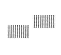 2 Pièces Grille de Cheminée en Acier Noir 9,8x16 Pouces | Rétention des Braises, Maillage Serré, Usage Quotidien, pour Bûches et Foyer Intérieur, Noir