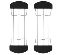 2 Pièces Grille de Réchauffage pour Acier Inoxydable Pliable | Poignées Anti Brûlure, Surface Lisse, Gain de Place Dessus, Biscuits et Sandwichs