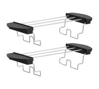 2 Pièces Grille de Réchauffage pour Pliable en Acier Inoxydable | Poignées Anti-brûlure, Surface Lisse Résistante à Rouille, Conserve la Chaleur pour Croissants, Bagels