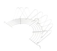 2 Pièces Grille Vapeur Pliante Demi-lune en Acier Inoxydable | Crochets, Rangement Compact, Support pour Poêles et Casseroles, Usage Professionnel au Restaurant L'hôtel