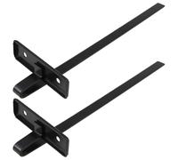 2 Pièces Guide de Scie Circulaire C7 185mm, Règle de Profondeur 7 | Accessoire Métallique Noir, Mesure Précise et Usage Facile, pour Menuiserie et Travail du Bois