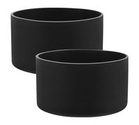 2 Pièces Housse Antidérapante en Silicone pour Protège-Fond | Design Minimal, Résistance à L’usure Décoloration, Maintien Ergonomique, Effet Isolant pour Usage Quotidien