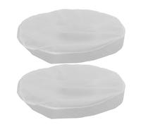 2 Pièces Housse de Ventilateur Ronde en Maille Blanche, Protection | Lavable, Installation Facile, Usage Maison, Compatible Ventilateurs Boîte Pied, Anti-poussière