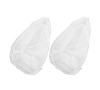 2 Pièces Housse Intérieure Amovible pour Pouf Rond Blanc, Zip Large | Polyester Tissu, Coutures Renforcées, Entretien Facile, pour Coin Gaming et Salon, sans Remplissage