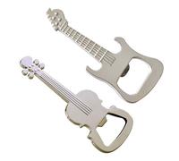 2 Pièces Instruments de Musique Décapsuleur en Verre Nouveau Porte-clés en Métal Ouvre-bouteilles Guitare Bouteilles Bière Cadeaux
