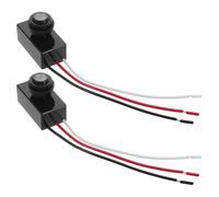 2 Pièces Interrupteur Crépusculaire Extérieur Dc 12-48v | Détection Automatique Jour Nuit, Haute Sensibilité, Étanche, Faible Consommation, Jardins et Allées